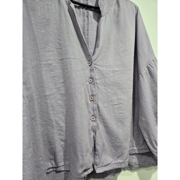 Urban Outfitters Out From Under Purple Vera Button-Down Sleep Shirt Boxy Size S - Picture 3 of 7